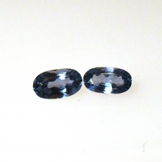 Natural Color Change Alexandrite Oval 6.5x3.5mm  Matching Pair Approximately 1.03 Carat