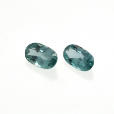 Natural Color Change Alexandrite Oval 6.5x3.5mm  Matching Pair Approximately 1.03 Carat