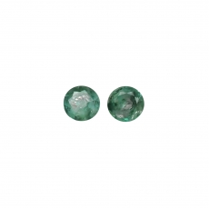 Natural Color Change Alexandrite Round 3.5mm Matching Pair Approximately 0.40 Carat
