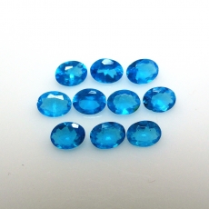 Neon Apatite Oval 4x3mm Approximately 1.40 Carat