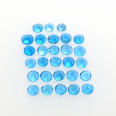 Neon Apatite Round 2mm Approximately 1 Carat