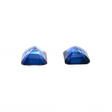 Nigerian Blue Sapphire Emerald Cut 8x6mm Matching Pair Approximately 3.50 Carat