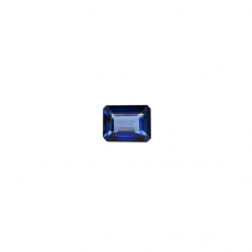 Nigerian Blue Sapphire Emerald Cut 8x6mm Single Piece 1.85 carat