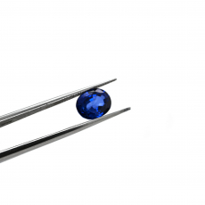 Nigerian Blue Sapphire Oval 10x8mm Single Piece Approximately 3.59 Carat