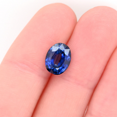 Nigerian Blue Sapphire Oval 9x7mm Single Piece Approximately 3.12 Carat