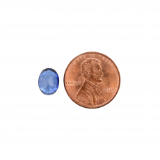 Nigerian Blue Sapphire Oval 9x7mm Single Piece Approximately 3.12 Carat