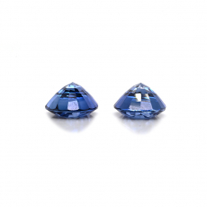 Nigerian Blue Sapphire Oval Shape 9x7mm Matching Pair Approximately 4.94Carat