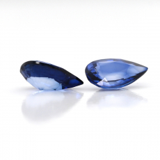 Nigerian Blue Sapphire Pear 6x4mm Approximately 0.89 Carat Matching Pair