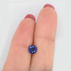 Nigerian Blue Sapphire Round 6mm Single Piece 1.27 Carat