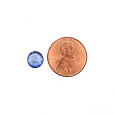 Nigerian Blue Sapphire Round 8mm Single Piece Approximately 2.47 Carat