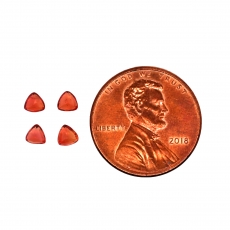 Orange Sapphire Trillion Shape 3.5mm Approximately 0.84 Carat