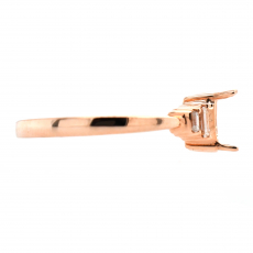 Oval 7x5mm Ring Semi Mount in 14K Rose Gold with White Diamonds ( RG1353 )