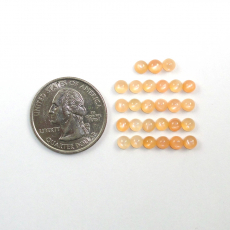 Peach Moonstone Cab Round 4mm Approximately 6 Carat