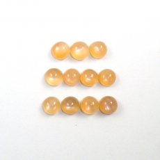 Peach Moonstone Round 6mm Approximately 10 Carat