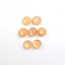 Peach Moonstone Round 7mm Approximately 8.90 Carat