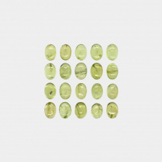 Peridot Cab Oval 7X5mm Approximately 20 Carat