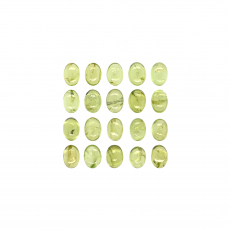 Peridot Cab Oval 7X5mm Approximately 20 Carat