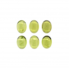 Peridot Cab Oval 8x6mm Approximately 9 Carat