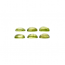 Peridot Cab Oval 8x6mm Approximately 9 Carat