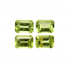 Peridot Emerald Cut 7x5mm Approximately 3.70 Carat