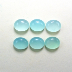 Peruvian Chalcedony Cab Oval 10X8mm Approximately 15 Carat.