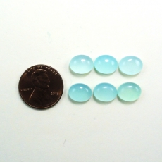 Peruvian Chalcedony Cab Oval 10X8mm Approximately 15 Carat.