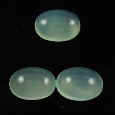 Peruvian Chalcedony Cab Oval 14X10mm Approximately 15 Carat.