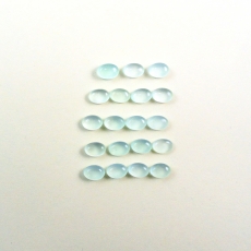 Peruvian Chalcedony Cab Oval 6X4mm Approximately 8 Carat.