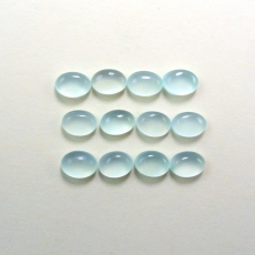 Peruvian Chalcedony Cab Oval 7X5mm Approximately 10 Carat