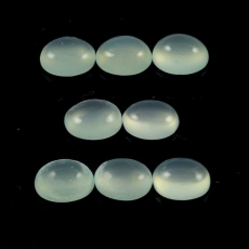 Peruvian Chalcedony Cab Oval 9X7mm Approximately 13.00 Carat.