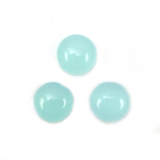 Peruvian Chalcedony Cab Round 11mm Approximately 12 Carat