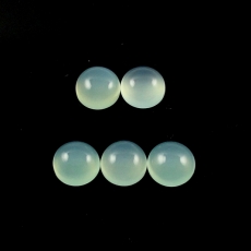 Peruvian Chalcedony Cab Round 8mm Approximately 9 Carat
