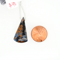 Pietersite Drop Conical Shape 30x17mm Drilled Bead Single Piece