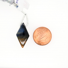 Pietersite Drop Diamond Shape 25x14mm Drilled Bead Single Piece