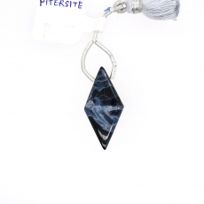 Pietersite Drop Diamond Shape 28x14mm Drilled Bead Single Piece