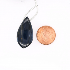 Pietersite Drop Leaf Shape 32x17mm Drilled Bead Single Piece