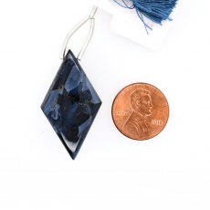 Pietersite Drops Diamond Shape 36x20mm Drilled Bead Single Piece
