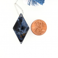 Pietersite Drops Diamond Shape 36x20mm Drilled Beads Single Piece
