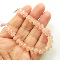 Pink Chalcedony Beads Round Shape 8mm Accent Bead 6 Inch