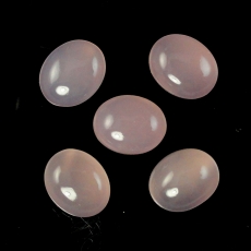 Pink Chalcedony Cab Oval 10X8mm Approximately 13 Carat.