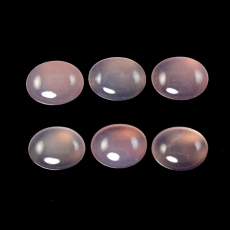Pink Chalcedony Cab Oval 10X8mm Approximately 15 Carat.