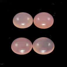 Pink Chalcedony Cab Oval 11X9mm Approximately 15 Carat.