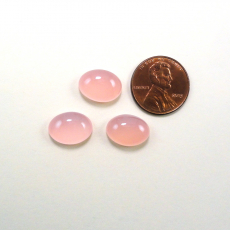 Pink Chalcedony Cab Oval 14X10mm Approximately 15 Carat.