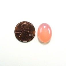 Pink Chalcedony Cab Oval 18X13mm Single Piece Approximately 11 Carat.