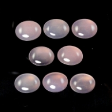 Pink Chalcedony Cab Oval 9X7mm Approximately 15 Carat.