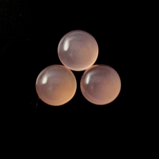 Pink Chalcedony Cab Round 11mm Approximately 15 Carat.