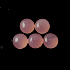 Pink Chalcedony Cab Round 9mm Approximately 11 Carat.