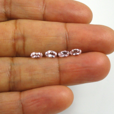 Pink Morganite Oval 5X3mm Approximately 0.71 Carat