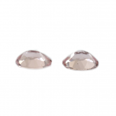 Pink Morganite Oval 7X5mm Matching Pair Approximately 1.30 Carat