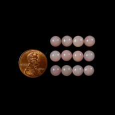 Pink Opal Cab Round 7mm Approximately 12 Carat